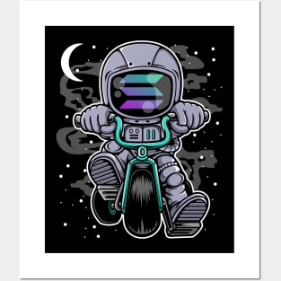 Astronaut Solana Coin To The Moon Crypto Token Cryptocurrency Wallet Birthday Gift For Men Women Kids Posters and Art